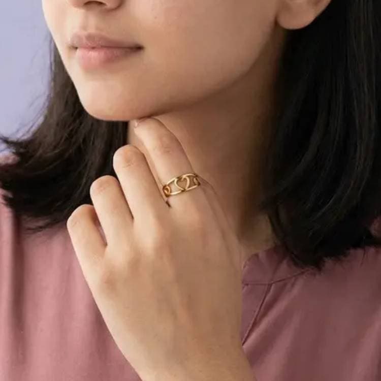 Chain Link Band Ring