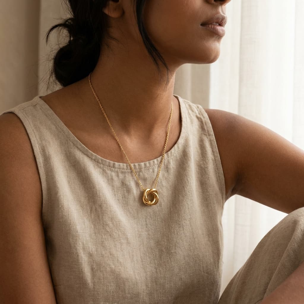 Aurora Love Knot Pendant