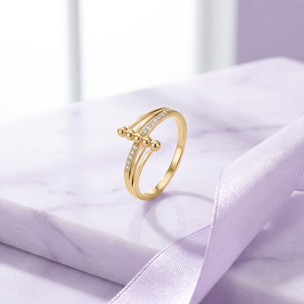 Crossover Bead Ring