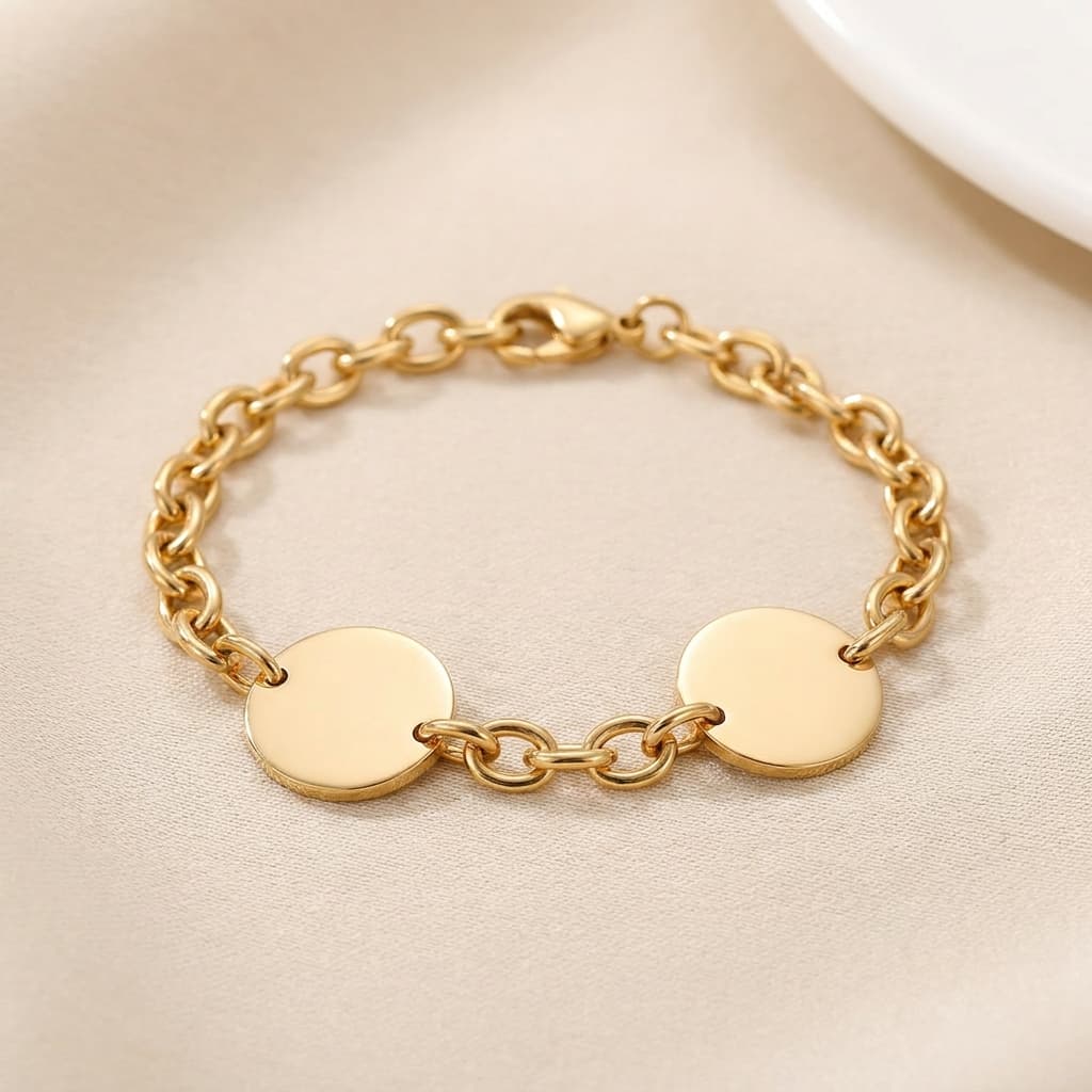 Double Glow Disc Bracelet