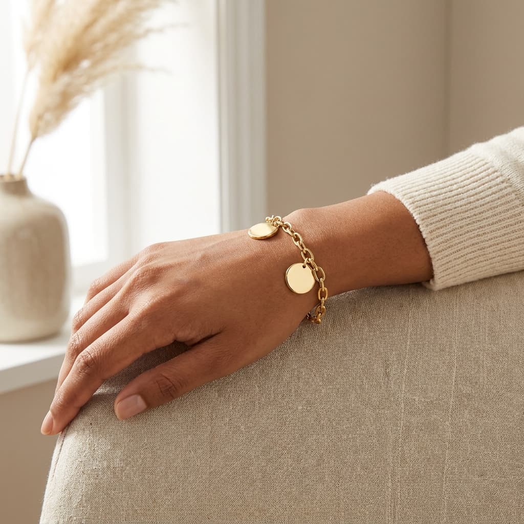 Double Glow Disc Bracelet