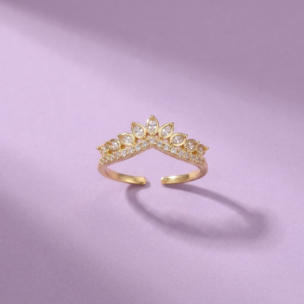 Marquise Crown Ring