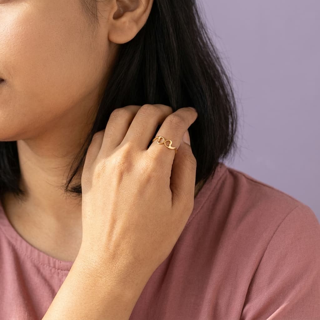 Squiggle Open Ring
