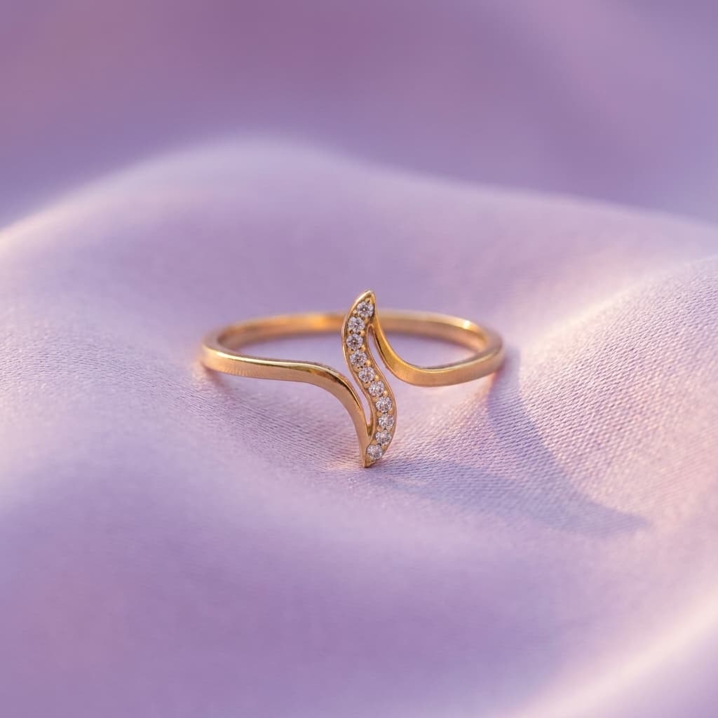 Wave Crystal Ring