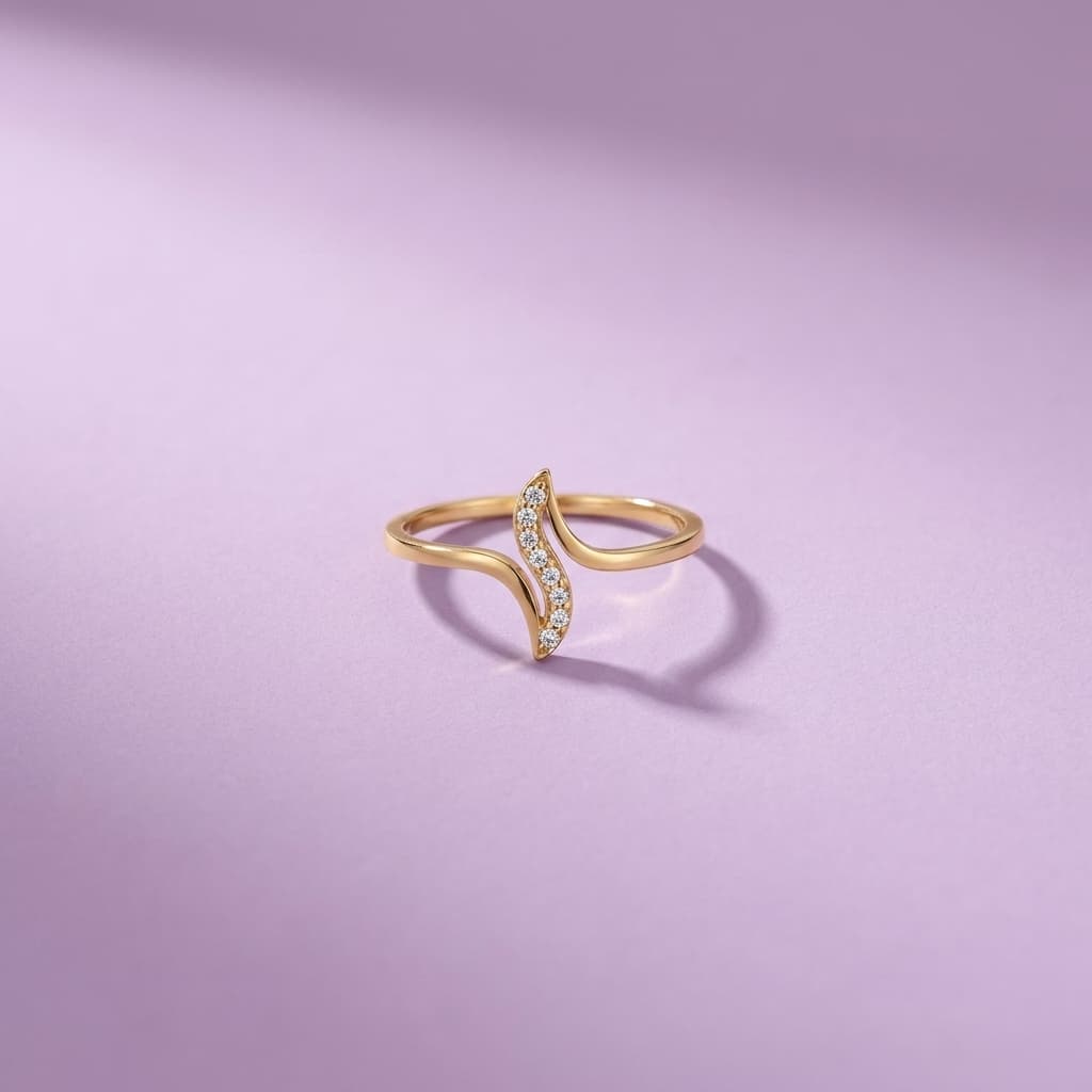 Wave Crystal Ring