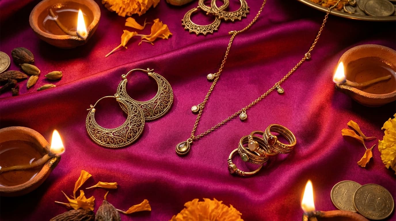 Diwali Jewellery 2026: What to Wear With a Saree, Lehenga or Kurta Set