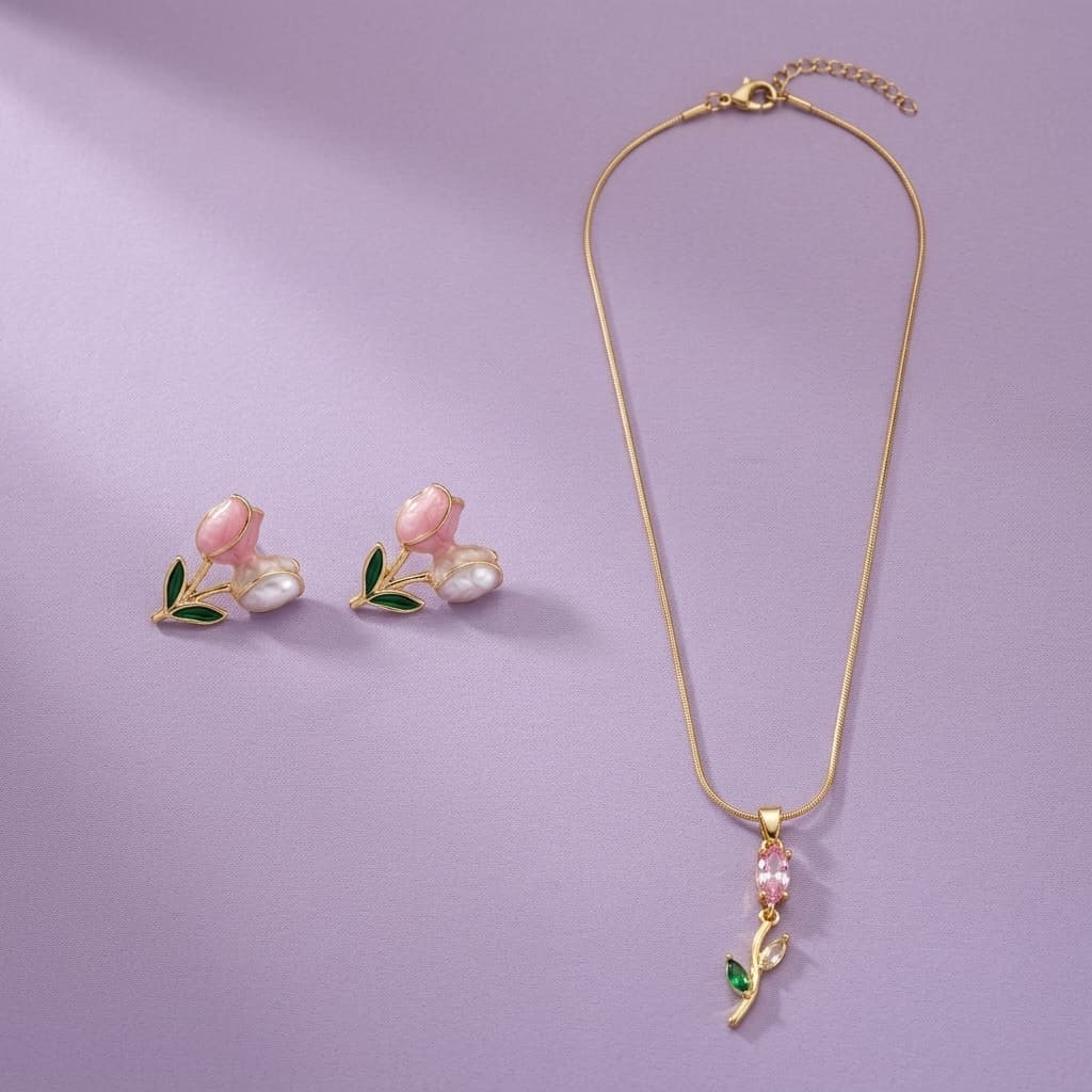 Tulip Bloom Rakhi Gift Combo