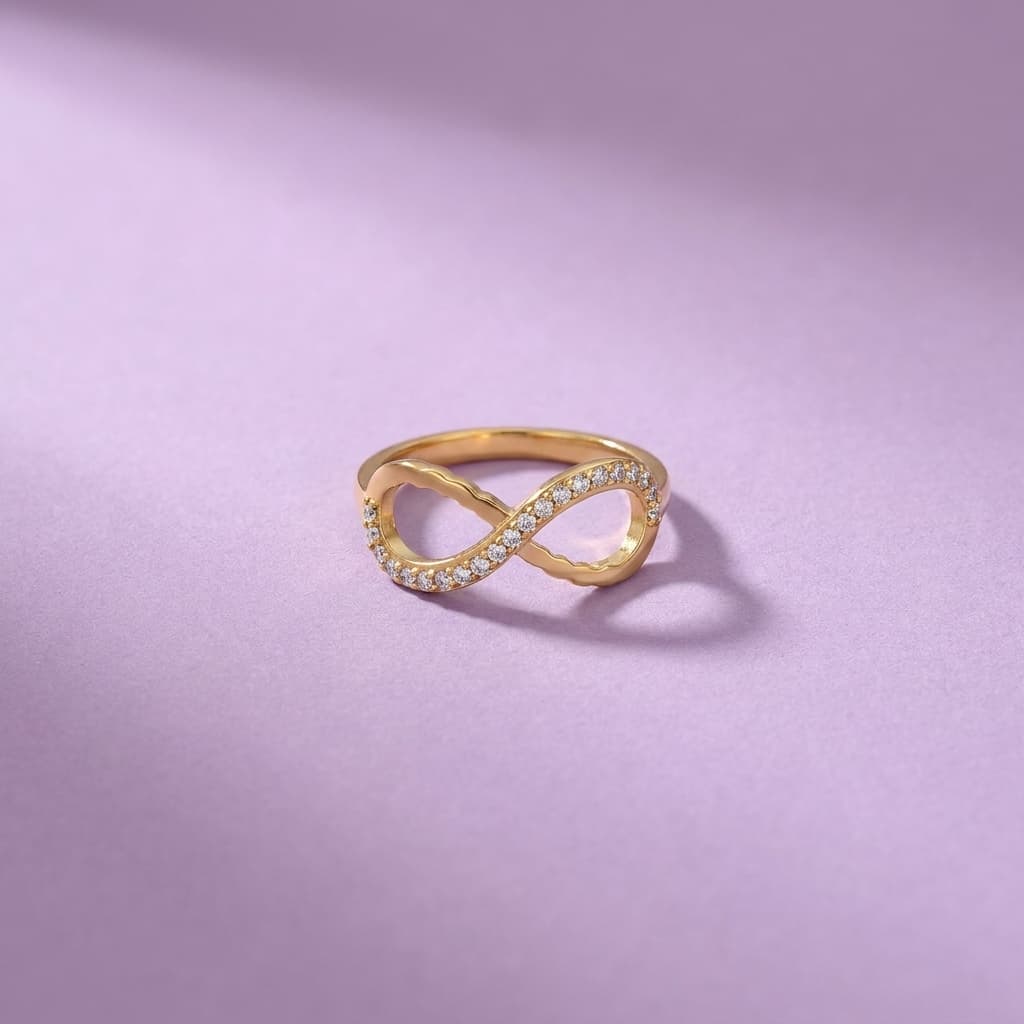 Infinity Crystal Ring