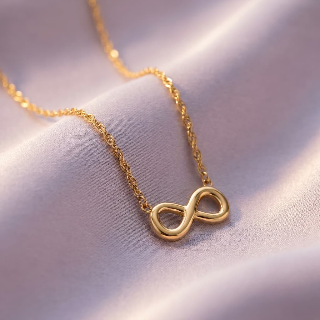 Gold-Toned Infinity Link Rope Chain