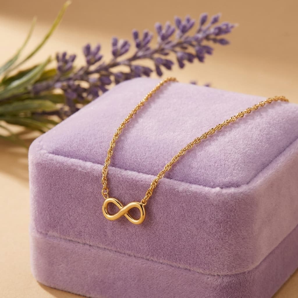 Gold-Toned Infinity Link Rope Chain